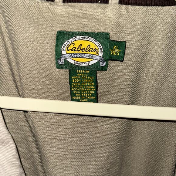 Cabela’s Outdoor Gear Multi Pocket Button Up Cotton Coat Size XL - Picture 4 of 5